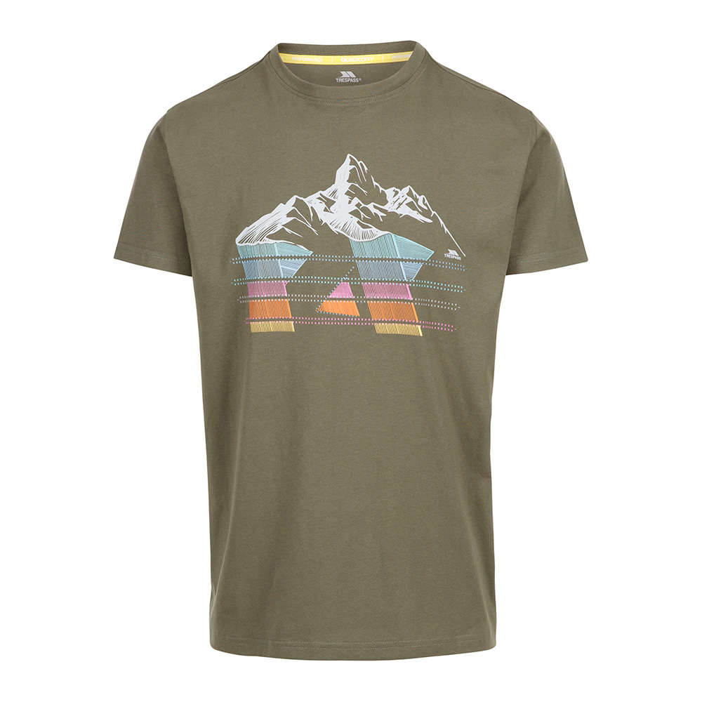 Trespass Mens Daytona T-shirt-ivy-l