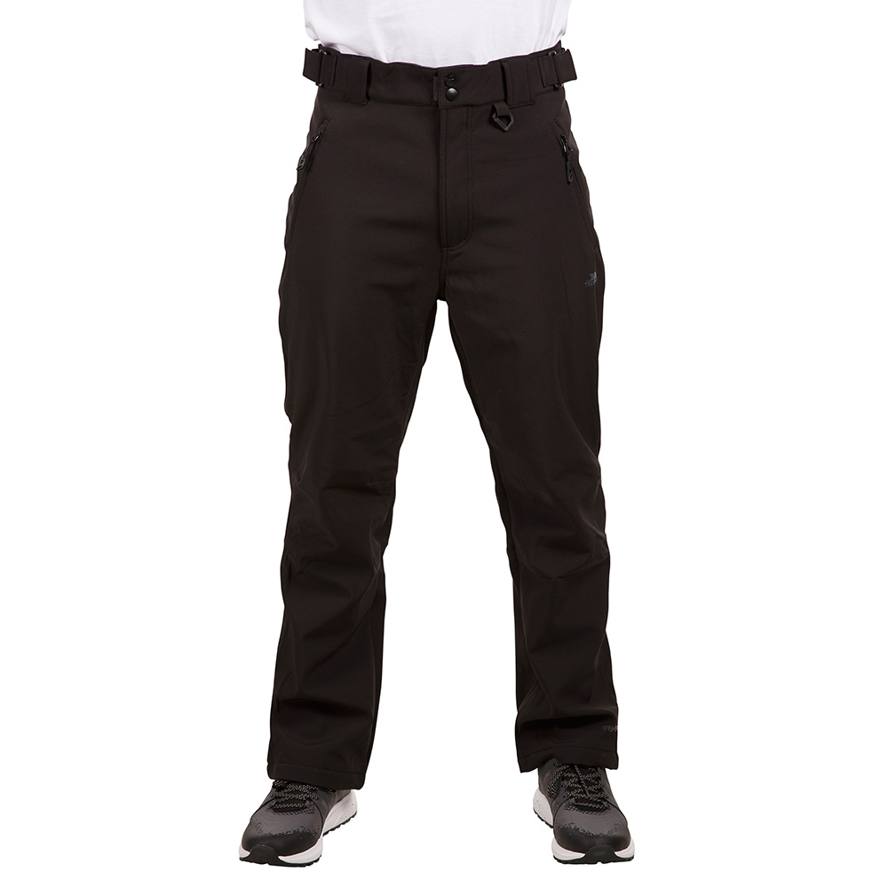 Trespass Mens Hemic Water Resistant Softshell Trousers-black-2xl