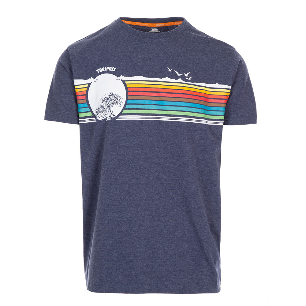 Trespass Mens Lakehouse T-shirt-navy Marl-2xl