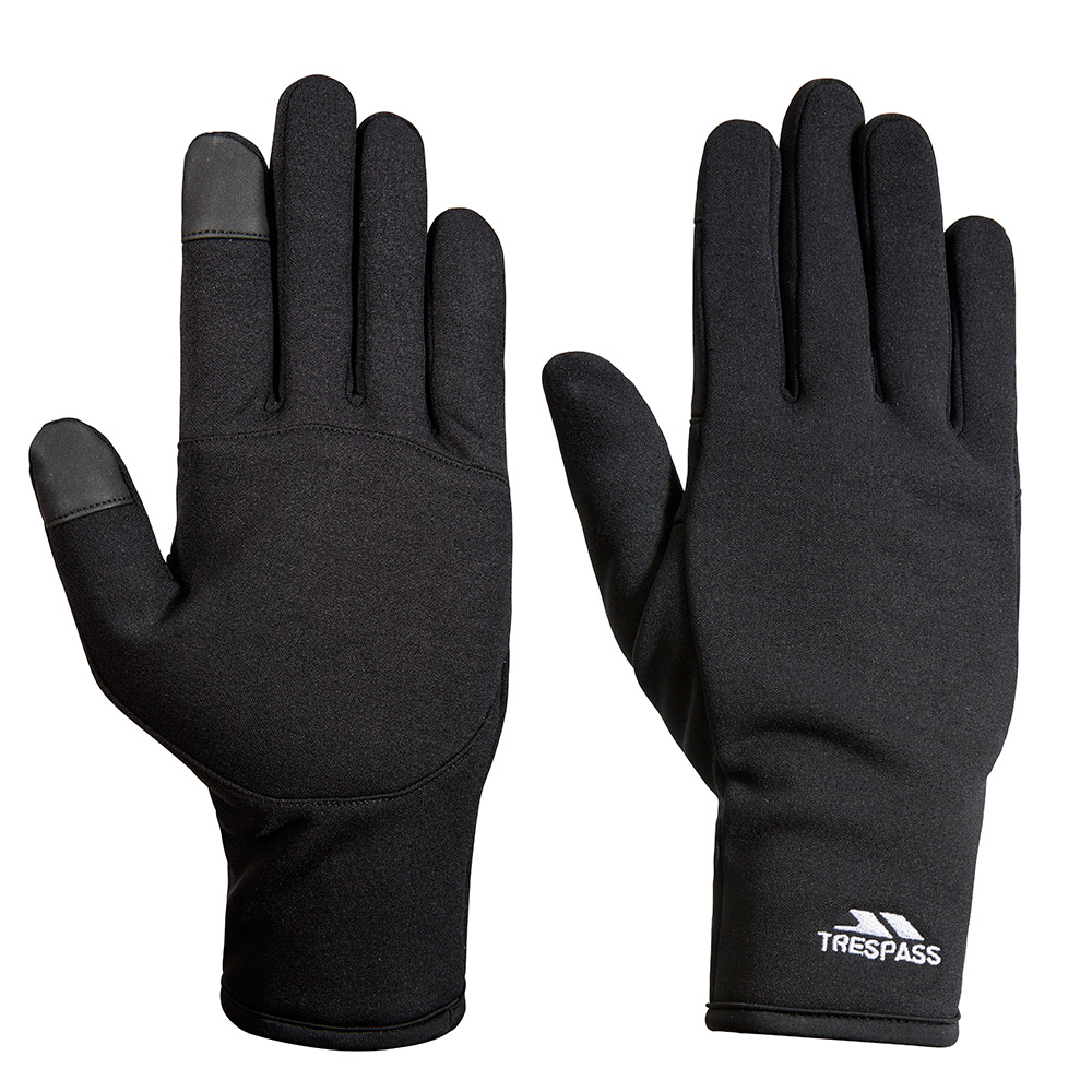 Trespass Poliner Softshell Stretch Touchscreen Gloves-l / Xl