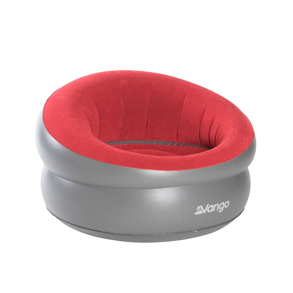 Vango Donut Flocked Inflatable Chair-carmine Red