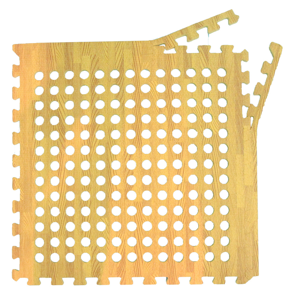 Via Mondo Wood Effect Interlocking Floor Tiles - (pack Of 4)