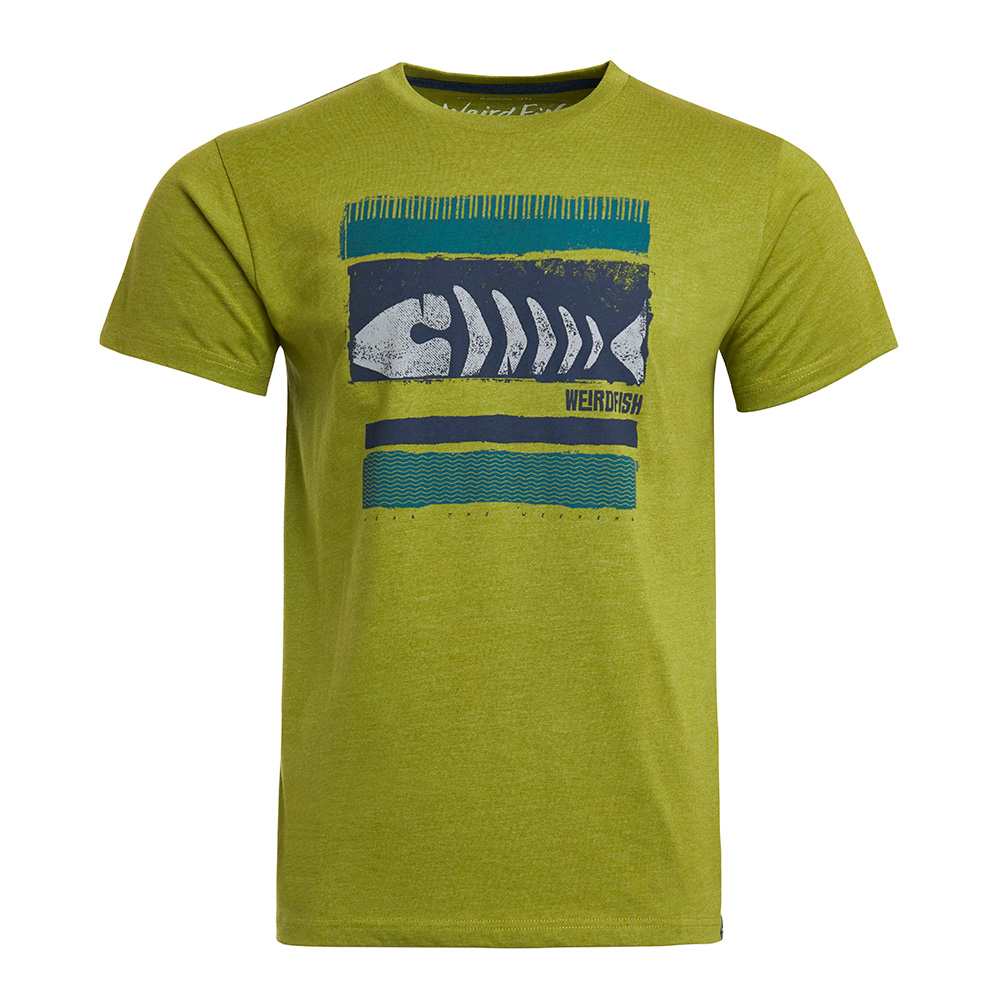 Weird Fish Mens Bones Eco Branded Graphic T-shirt-woodbine-2xl