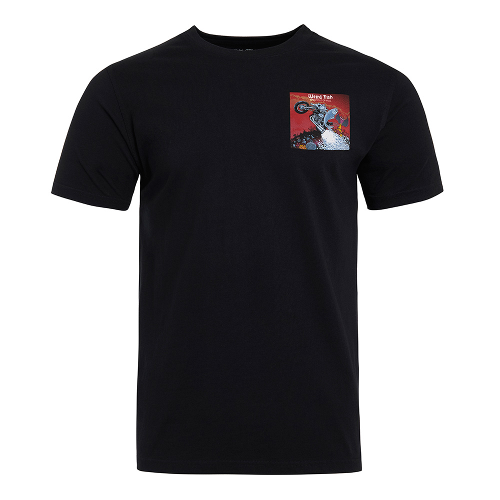 Weird Fish Mens Sprat Out Organic Artist T-shirt-black-2xl