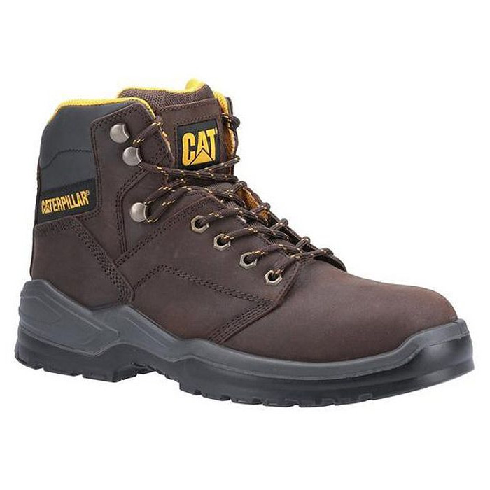 Cat Mens Striver S3 Safety Boots-brown-10