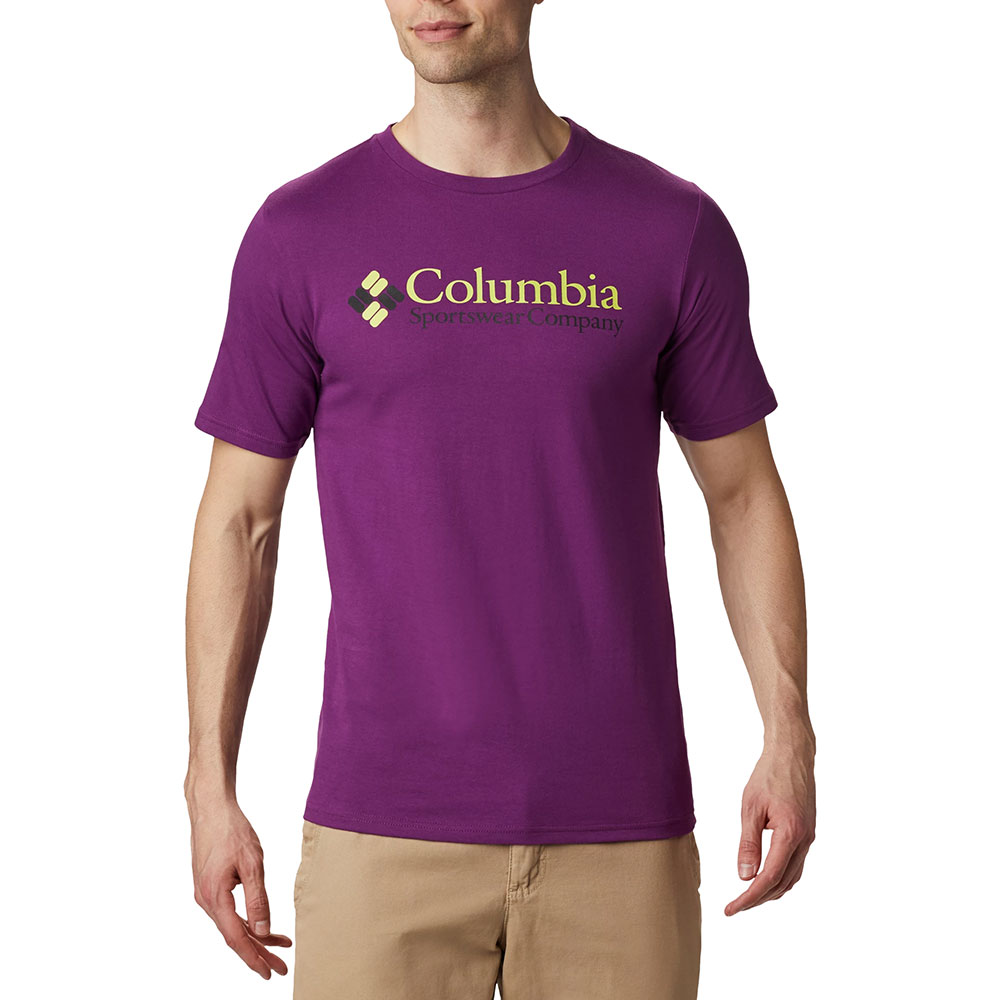 Columbia Mens Csc Basic Logo T-shirt-plum-m