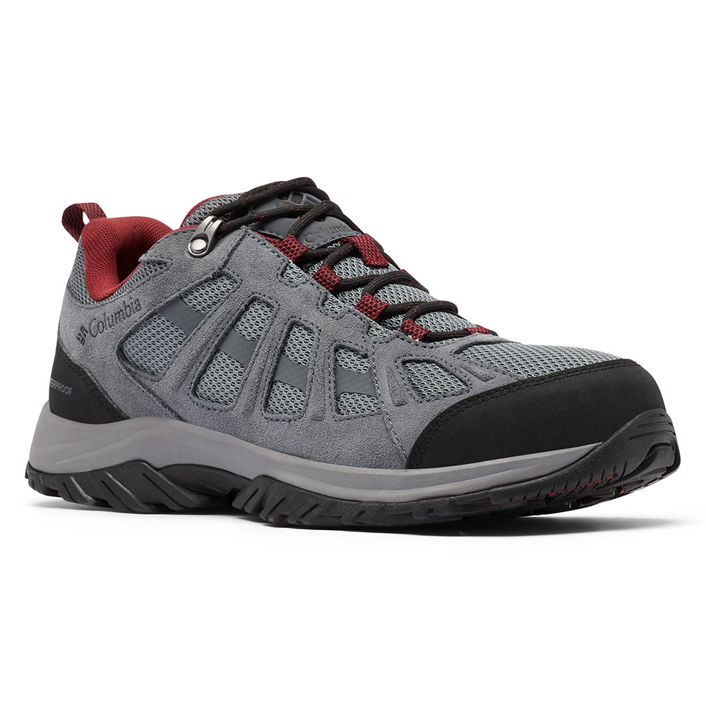 Columbia Mens Redmond Iii Low Waterproof Walking Shoes-grey Steel / Black-12