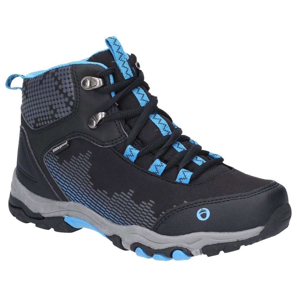 Cotswold Kids Ducklington Waterproof Softshell Hiking Boots-blue-1 Junior