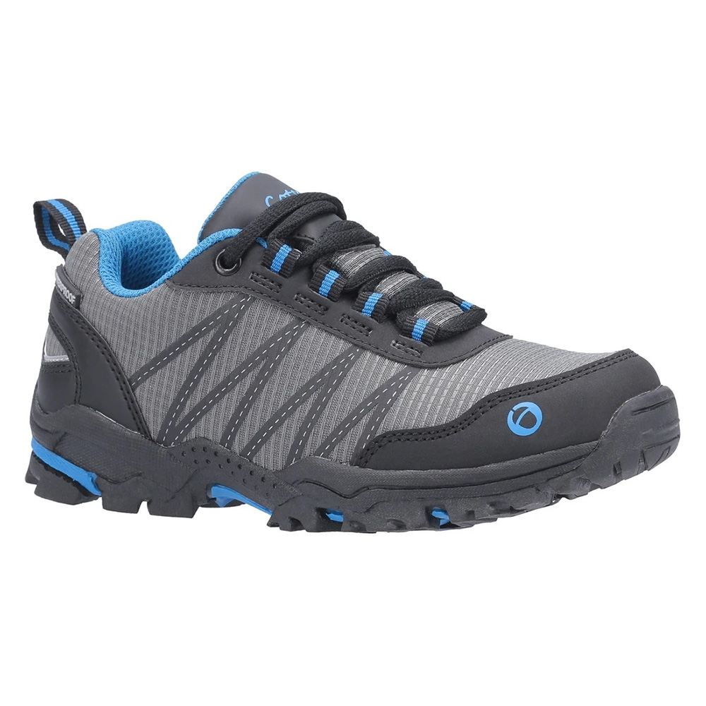 Cotswold Kids Littledean Lace Up Waterproof Hiking Shoes-blue-11 Junior
