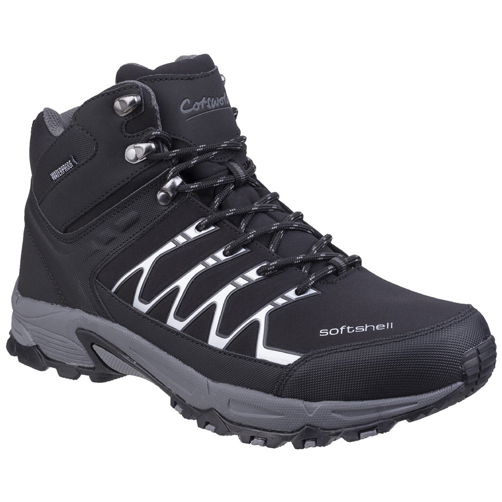 Cotswold Mens Abbeydale Mid Hiking Boots-black-11