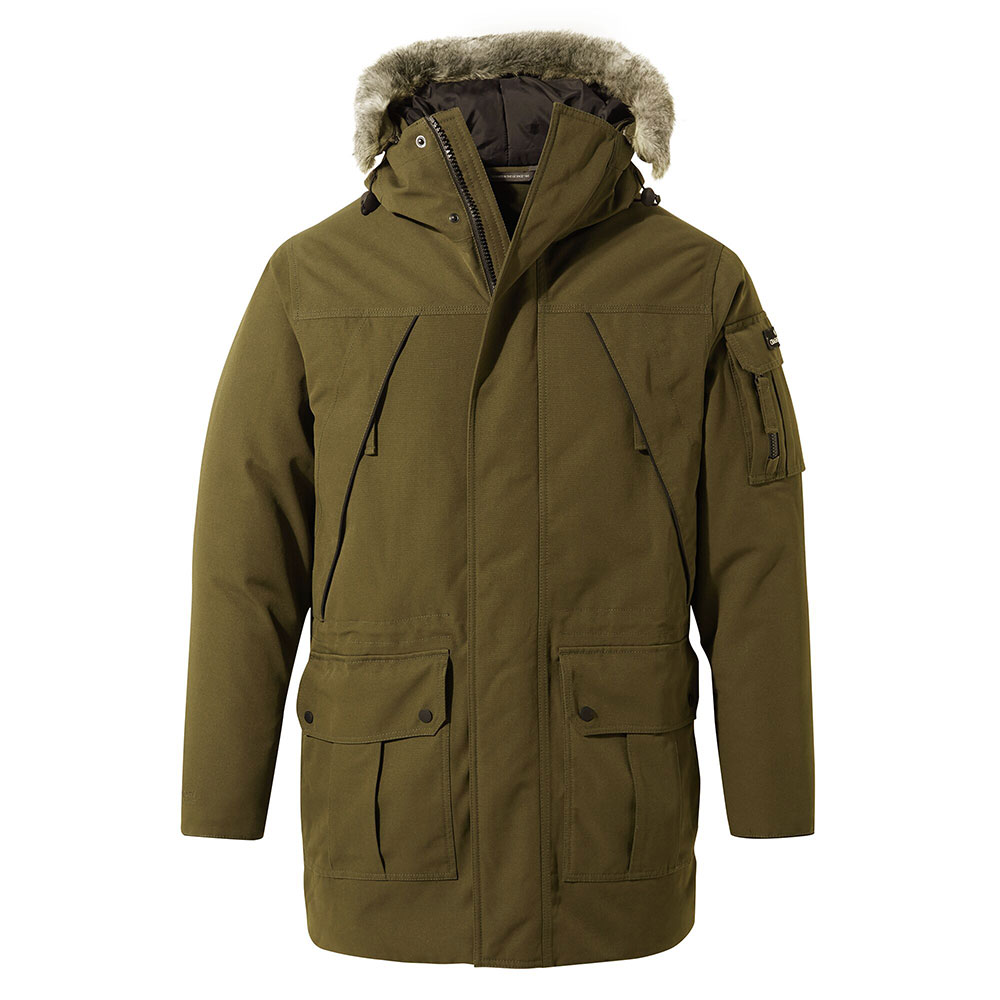 Craghoppers Mens Bishorn Waterproof Insulated Jacket-woodland Green-l