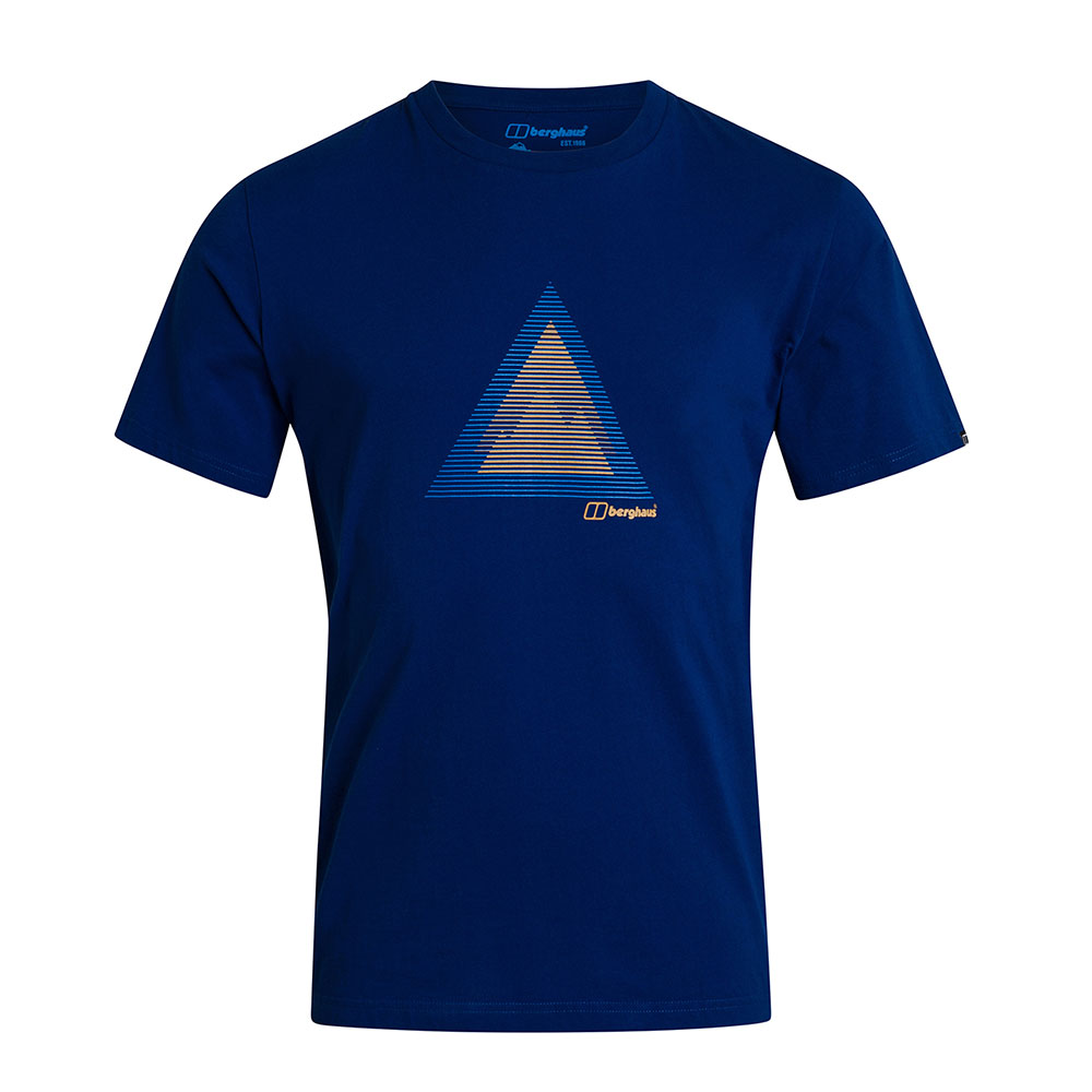 Berghaus Mens Abstract Mountain T-shirt-sodalite Blue-2xl