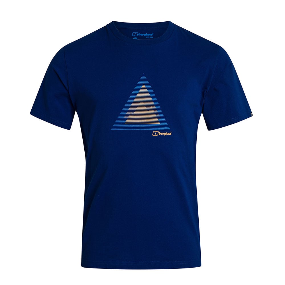 Berghaus Mens Abstract Mountain T-shirt-sodalite Blue-m