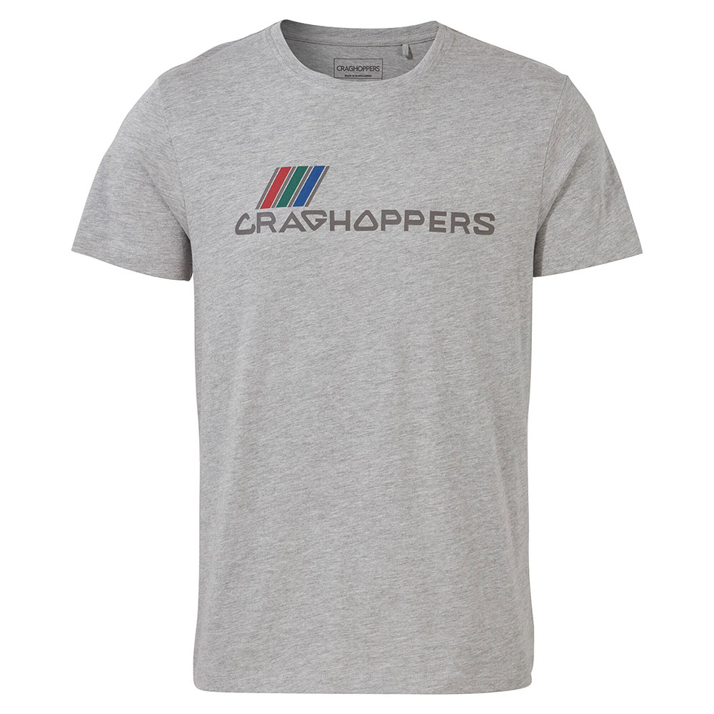 Craghoppers Mens Lugo T-shirt-soft Grey Marl-m