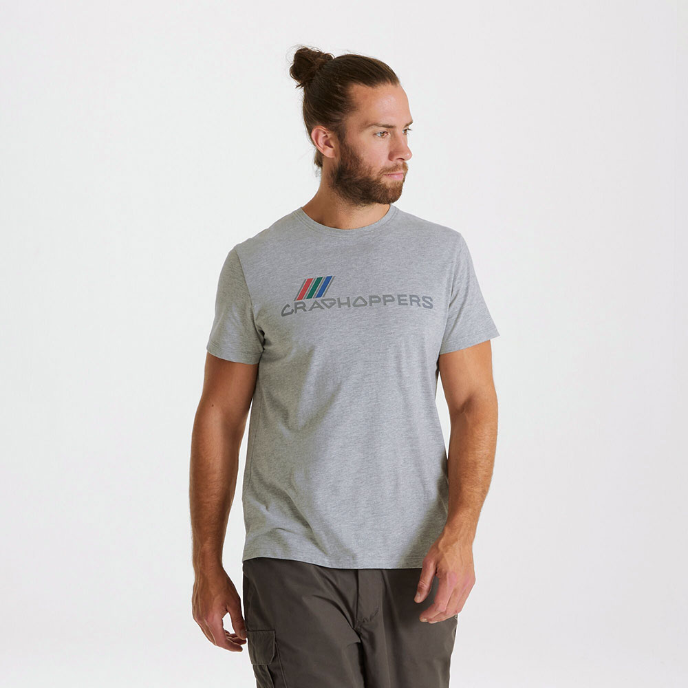 Craghoppers Mens Mightie T-shirt-soft Grey Marl-m