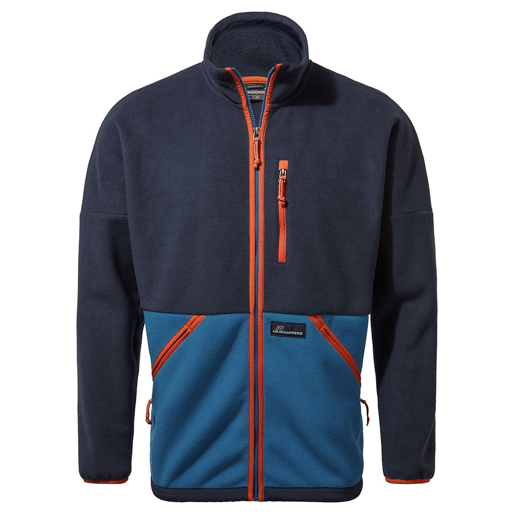 Craghoppers Mens Whitlaw Fleece Jacket-blue Navy / Avalanche Blue-2xl