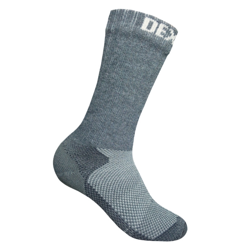 Dexshell Adults Mid Terrain Walking Waterproof Socks - Heather Grey - 3 - 5