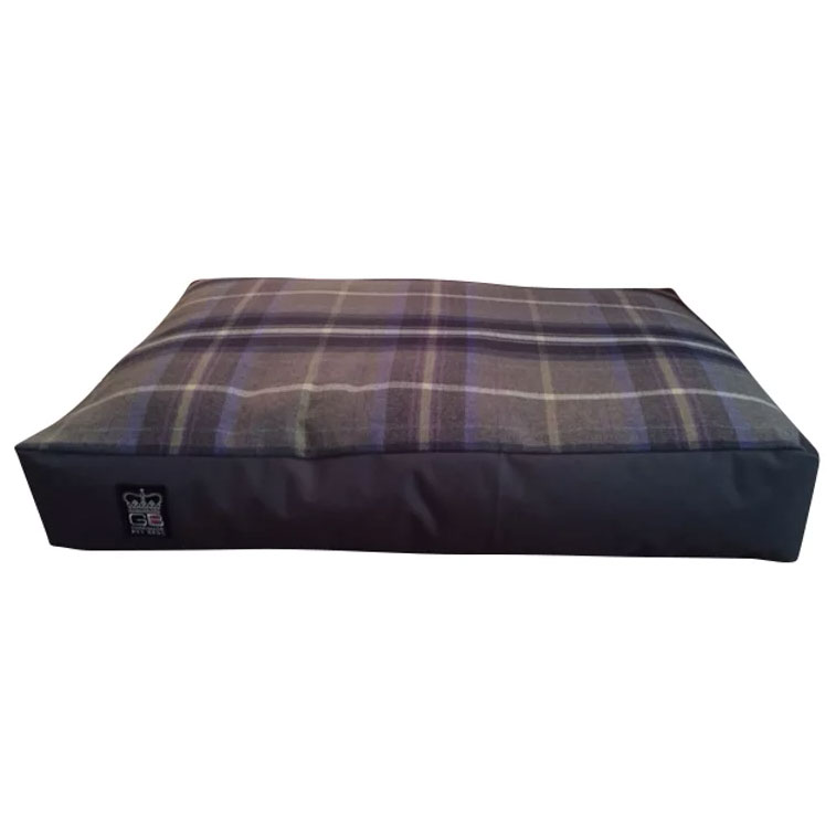 Gb Pet Beds Dog Box Duvet -st Ives Check-105 X 70cm