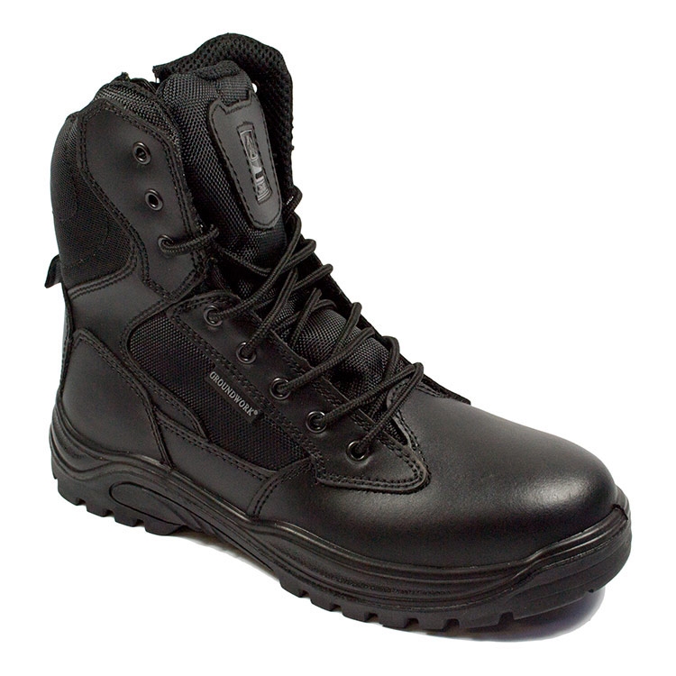 Groundwork Gr26 Youths Black Lace Non Safety Boot