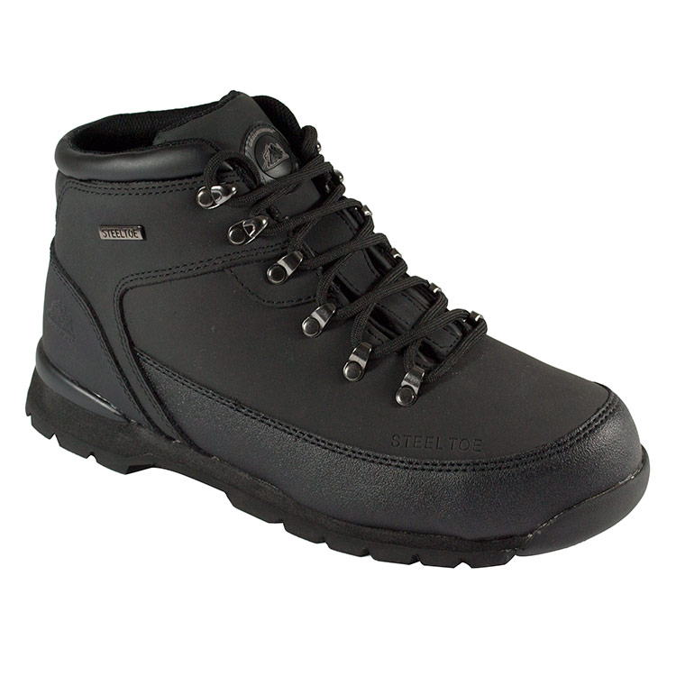 Groundwork Gr77 Leather Safety Boots - Black - 13