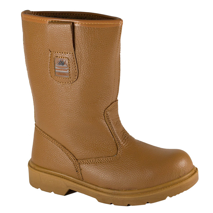 Groundwork Henry Rigger Safety Boots - Tan - 10