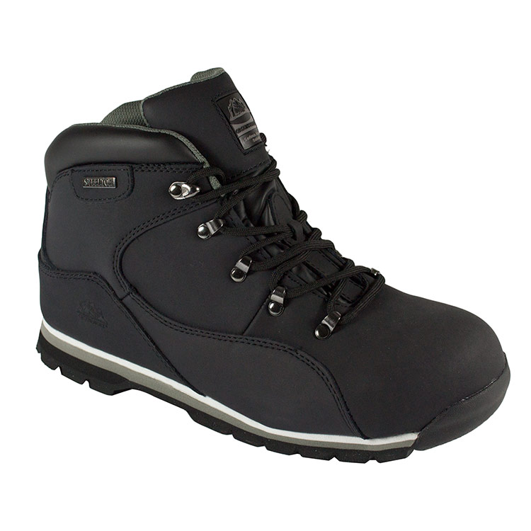 Groundwork Mens Gr66 Safety Boots - Black - 10