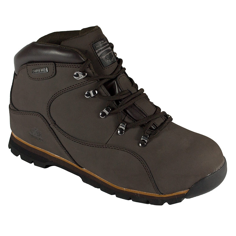 Groundwork Mens Gr66 Safety Boots - Brown - 9