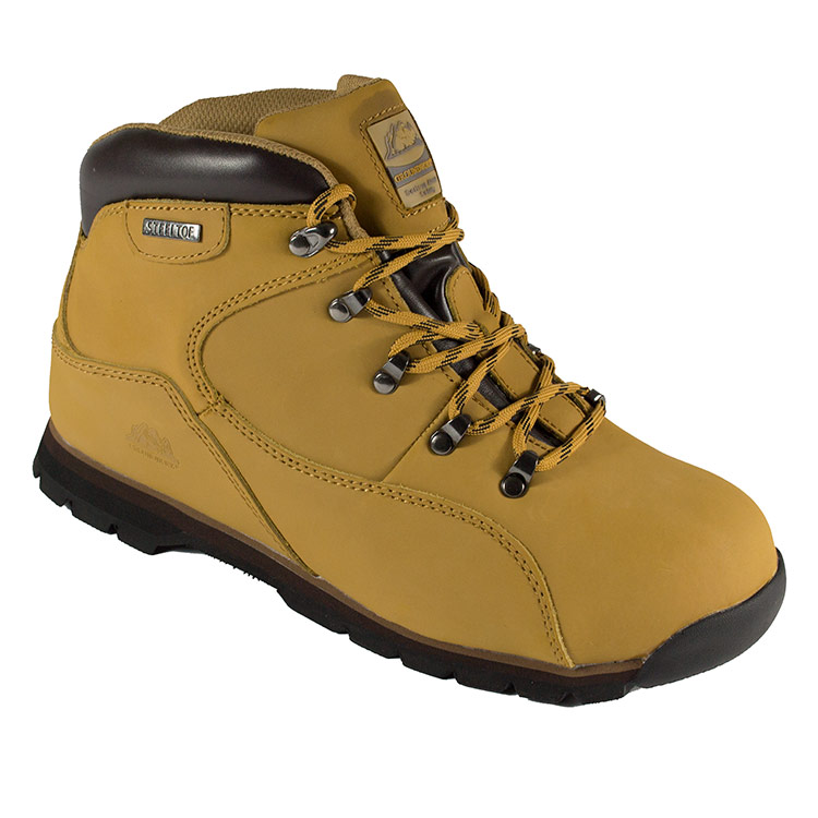 Groundwork Mens Gr66 Safety Boots - Honey - 13