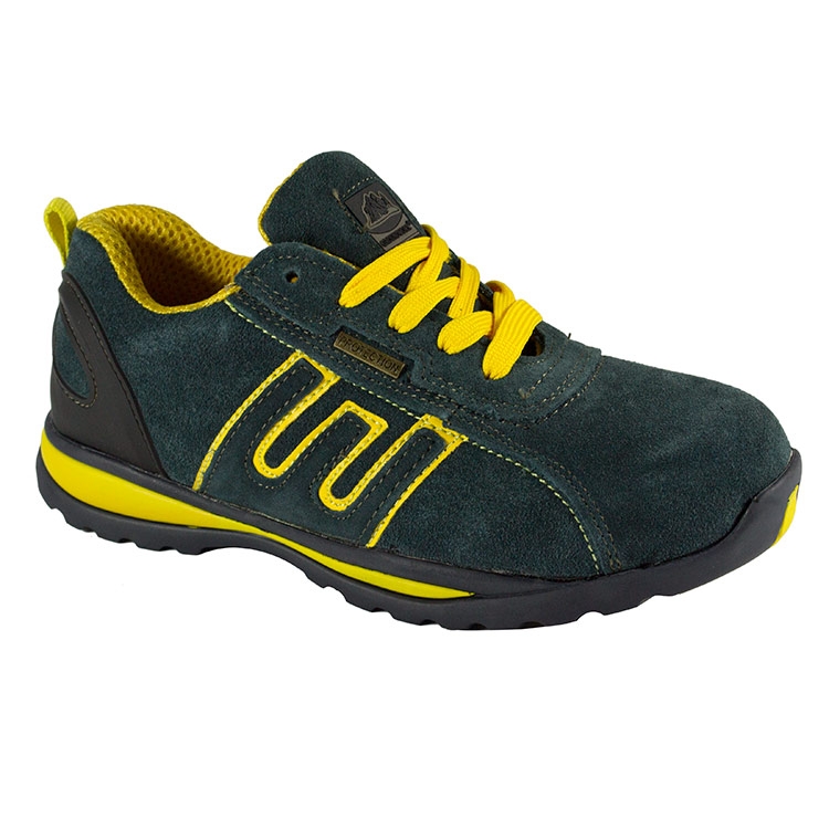 Groundwork Mens Gr86 Suede Safety Trainers - Navy - 10