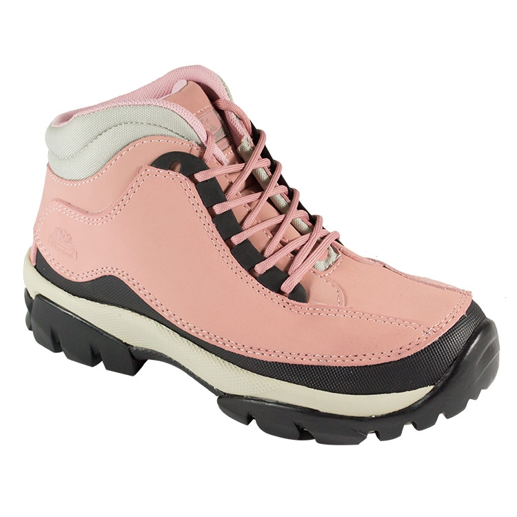 Groundwork Womens Gr386 Lace Up Safety Boots - Pink - 3