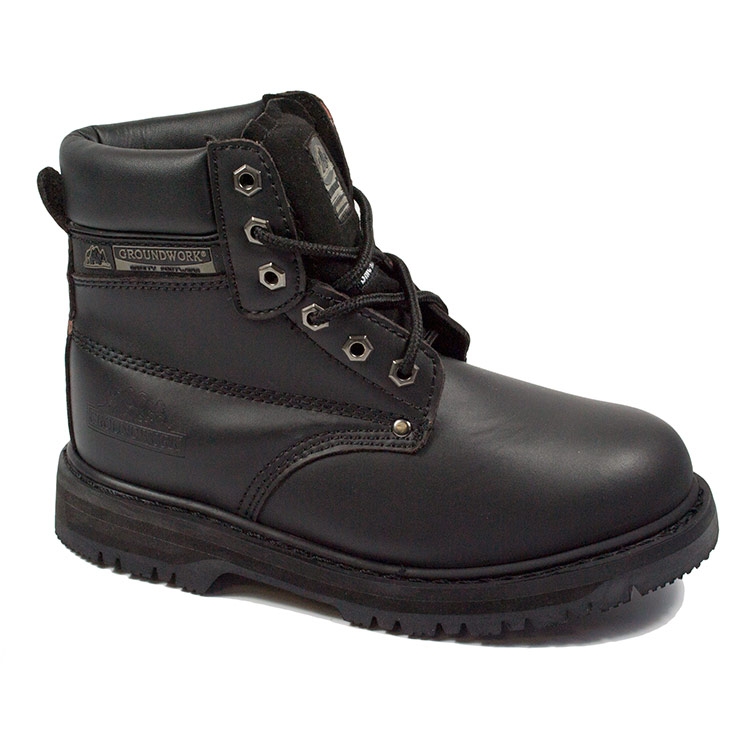 Groundwork Youths Sk21 Safety Boots - Black - Size 3