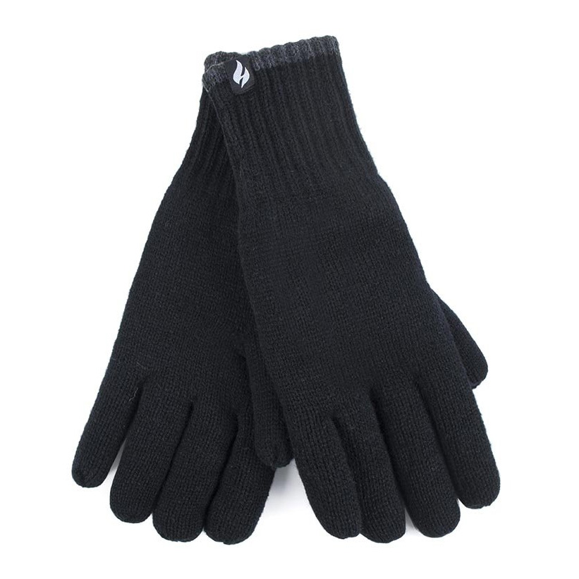 Heat Holders Mens Bowmont Contrast Gloves-black-s / M