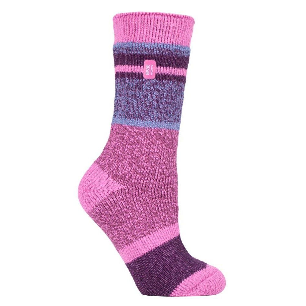 Heat Holders Womens Enchanted Original Socks-block Twisted Stripe-4 - 8