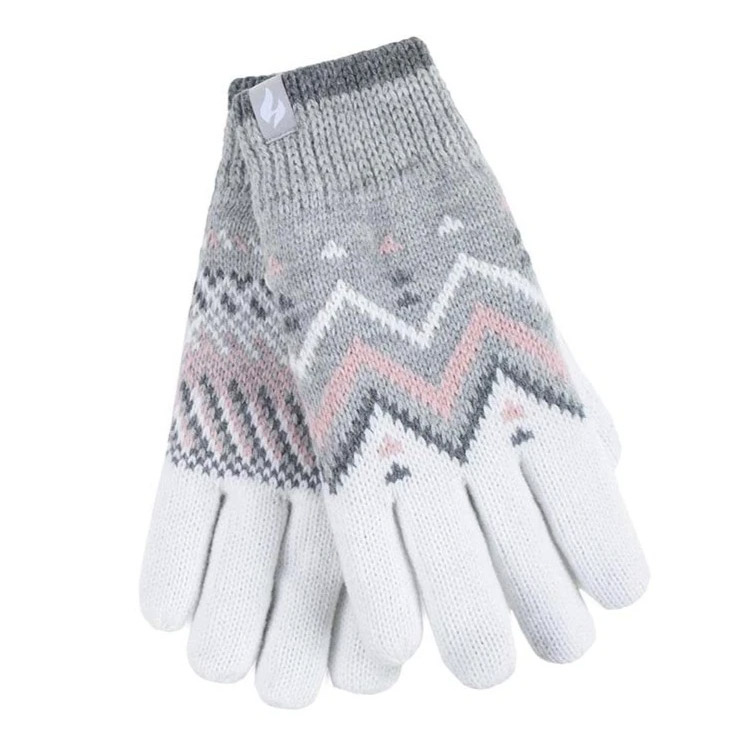 Heat Holders Womens Lodore Gloves-grey / Cream-m / L