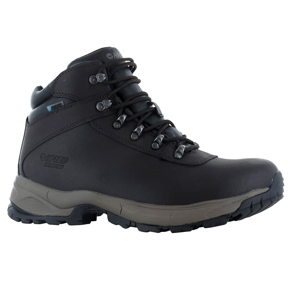 Hi-tec Mens Eurotrek Lite Waterproof Walking Boots - Black - 12