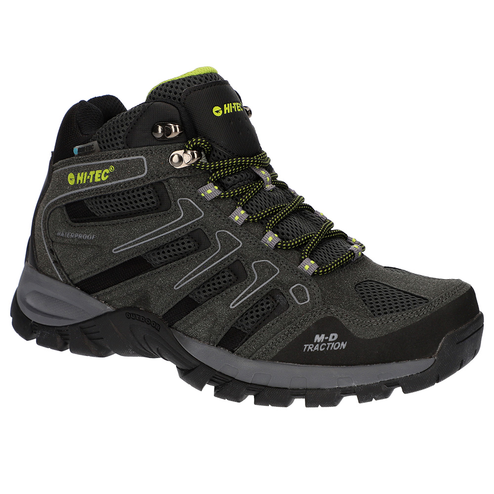 Hi-tec Mens Torca Mid Waterproof Walking Boots-charcoal-10