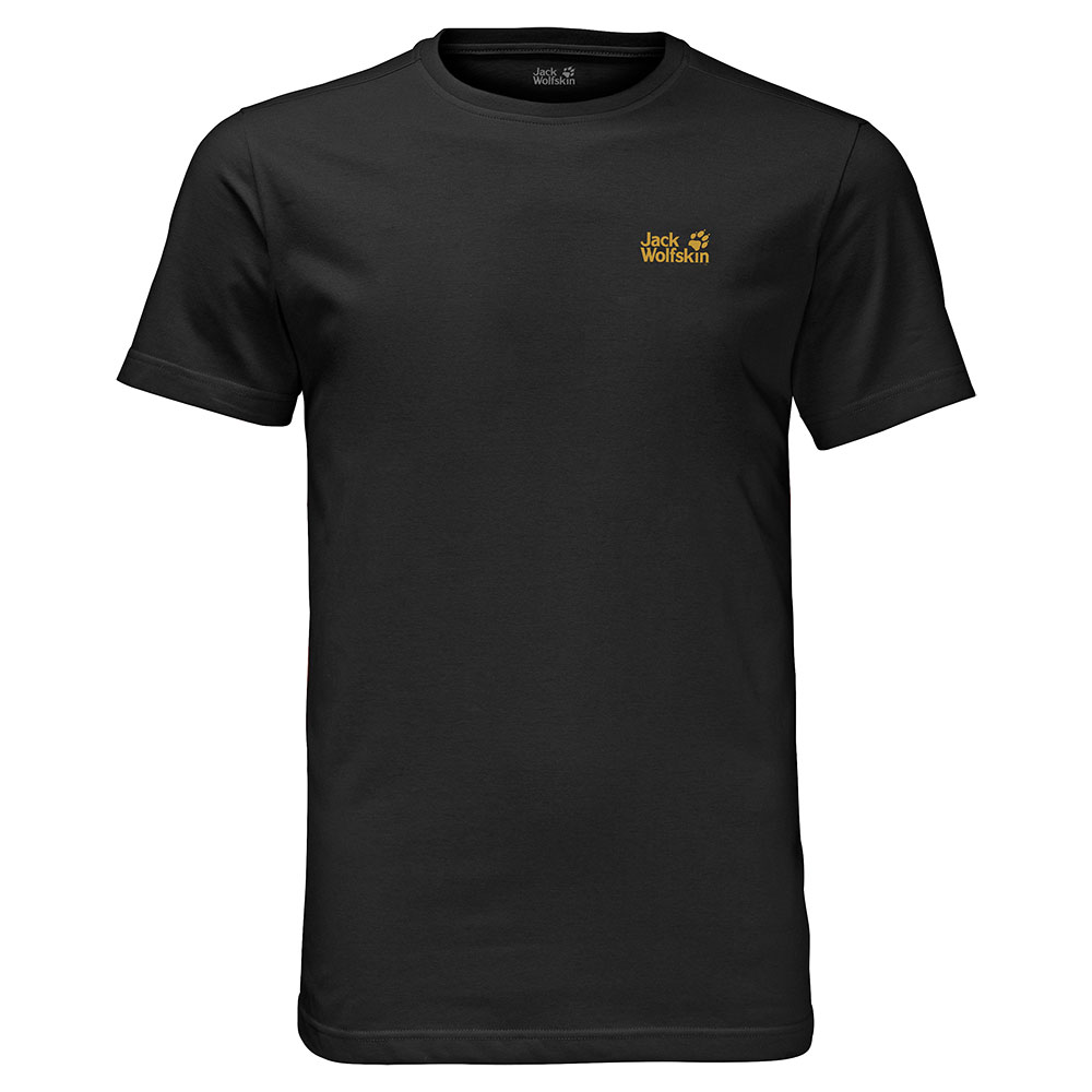 Jack Wolfskin Mens Essential T-shirt-black-m