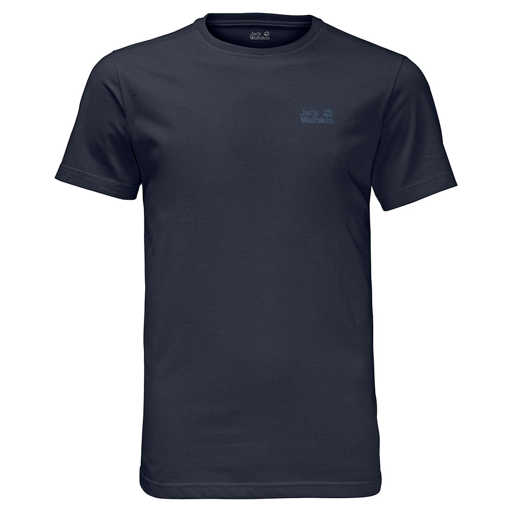 Jack Wolfskin Mens Essential T-shirt-night Blue-m