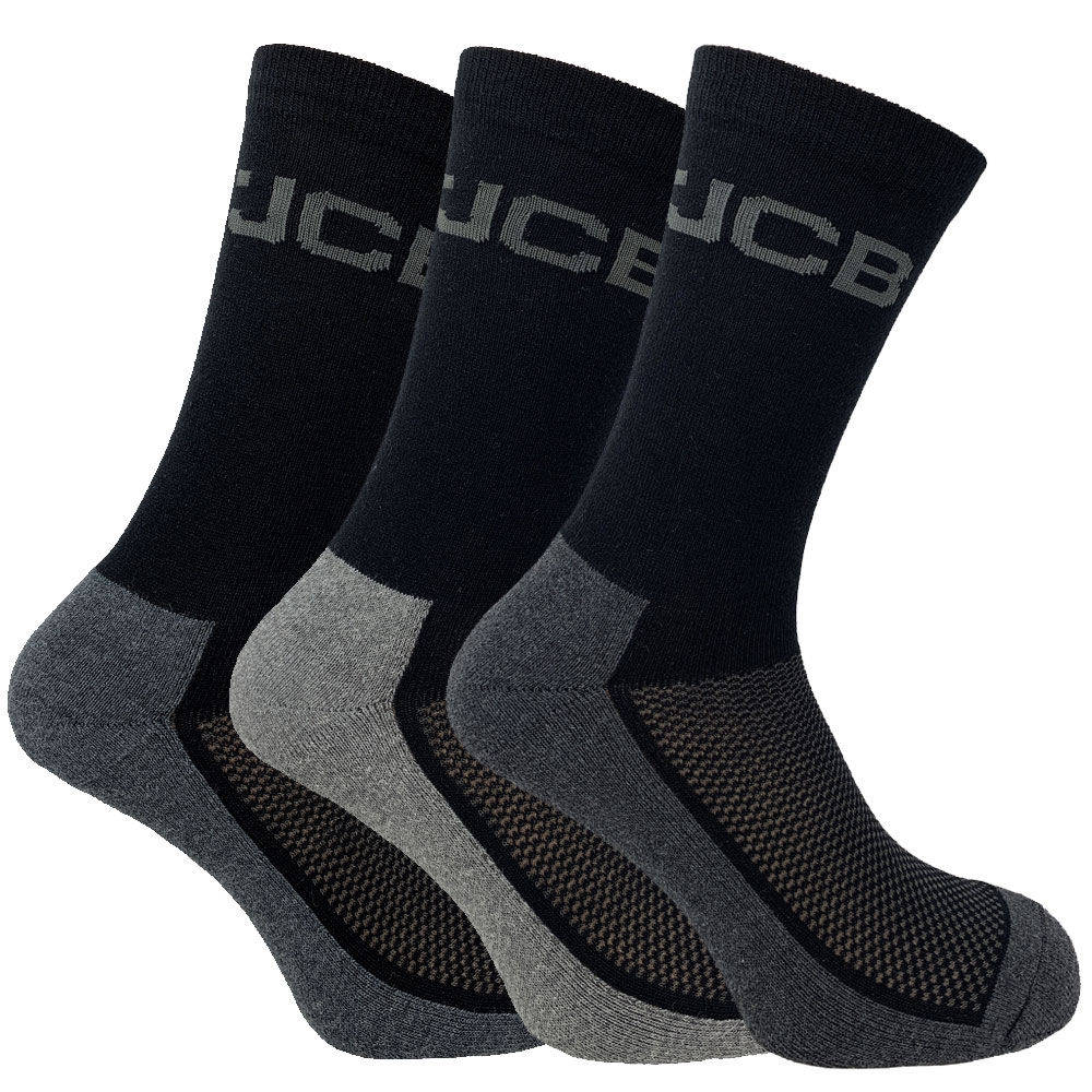 Jcb Mens Everyday Work Socks (3 Pack)