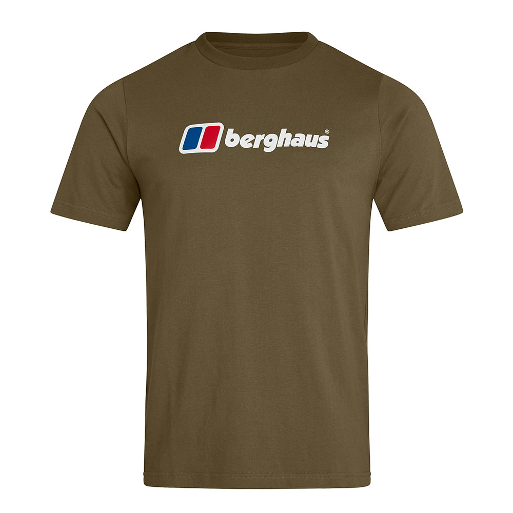 Berghaus Mens Organic Big Classic Logo Short Sleeved T-shirt-ivy Green-m