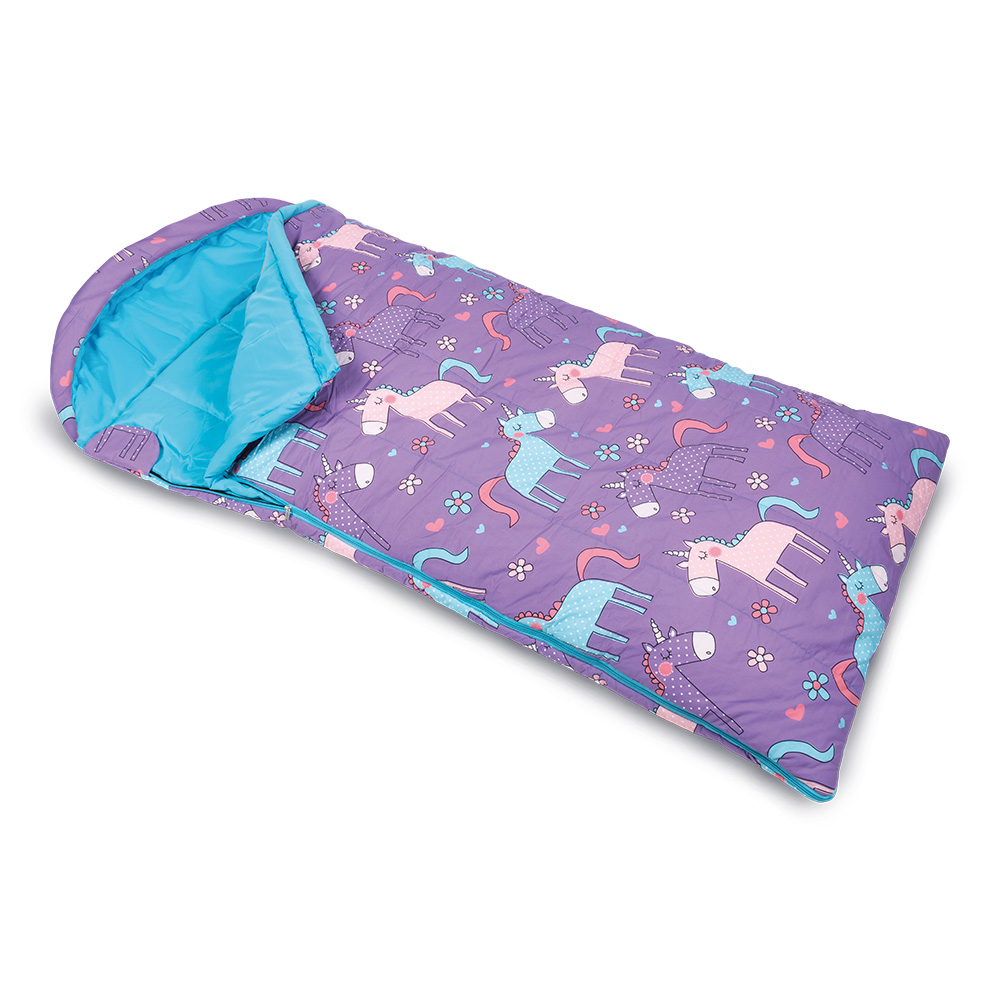 Kampa Junior Sleeping Bag-unicorn