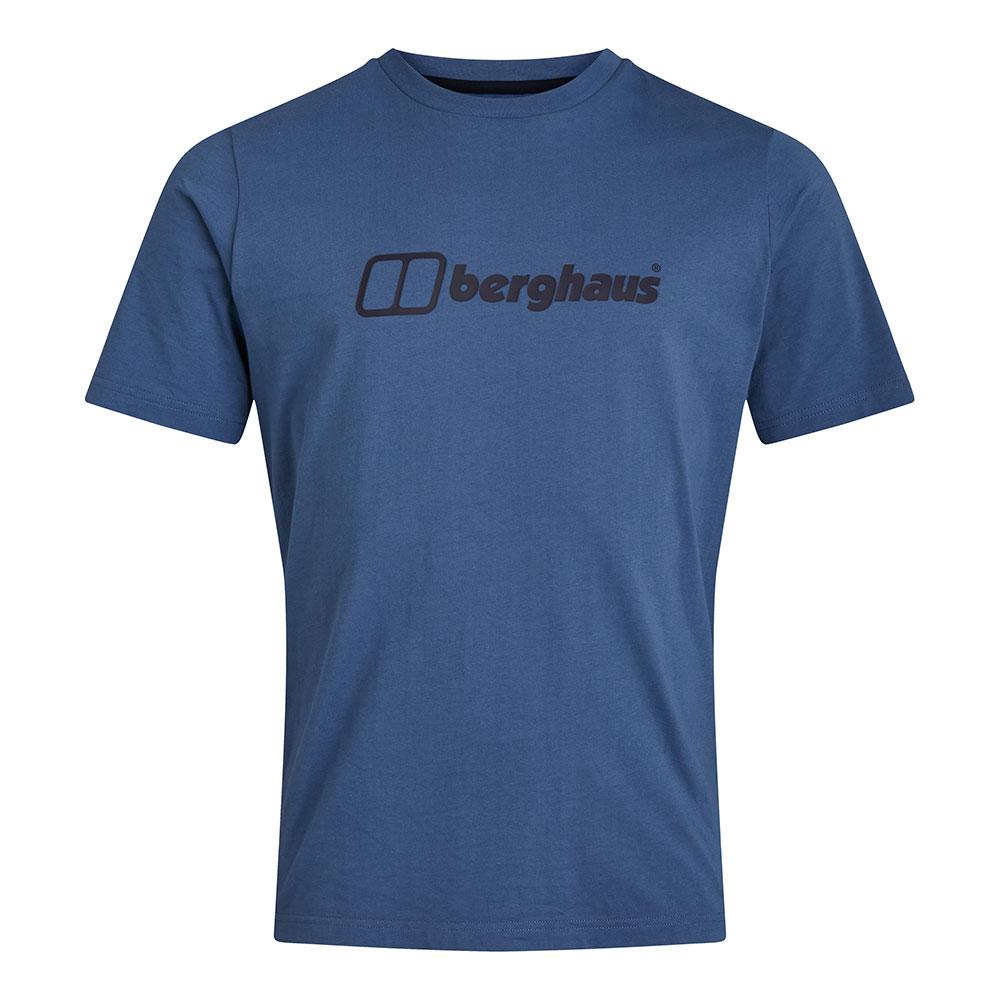 Berghaus Mens Organic Big Colour Logo T-shirt-vintage Indigo-2xl