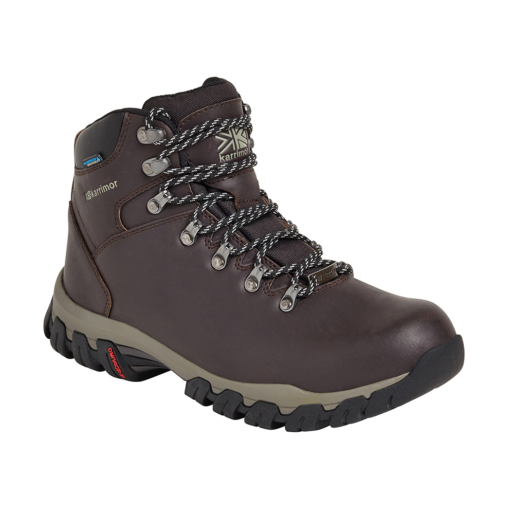 Karrimor Womens Mendip 3 Leather Hiking Boots - Chocolate - 4