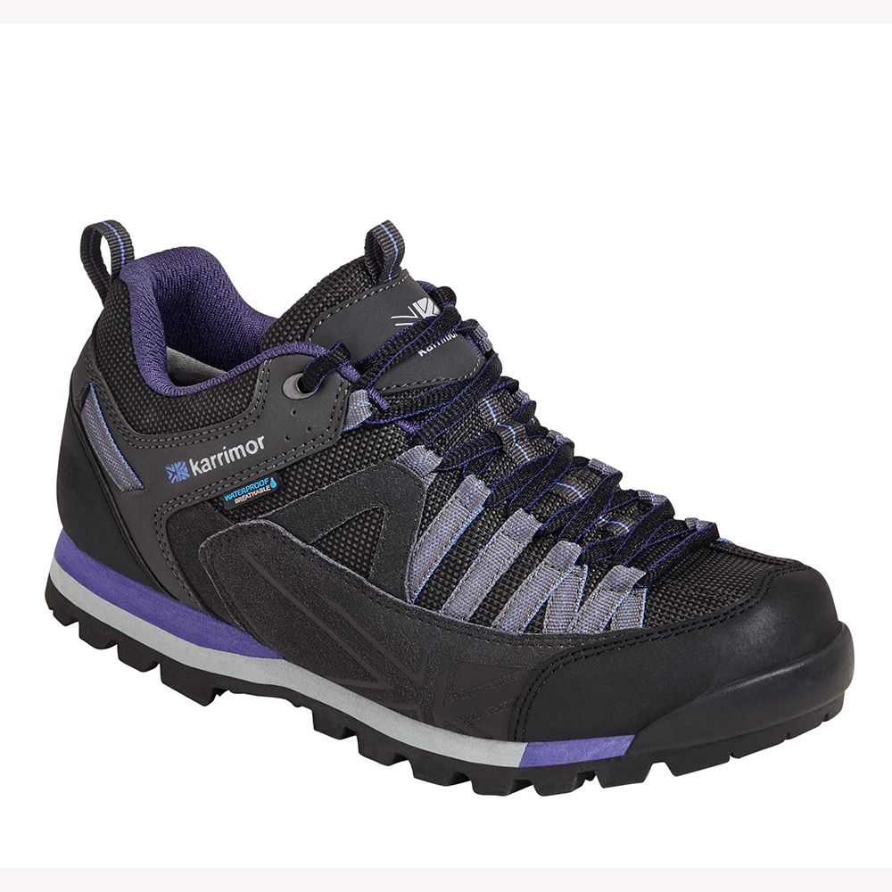 Karrimor Womens Spike Low 3 Walking Shoes - Black / Purple - 4
