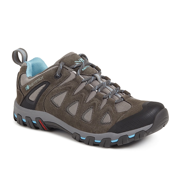 Karrimor Womens Supa 5 Hiking Shoes - Grey / Blue - 4