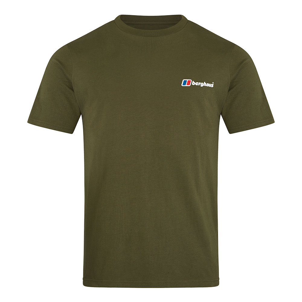 Berghaus Mens Organic Classic Logo Short Sleeved T-shirt-ivy Green-2xl