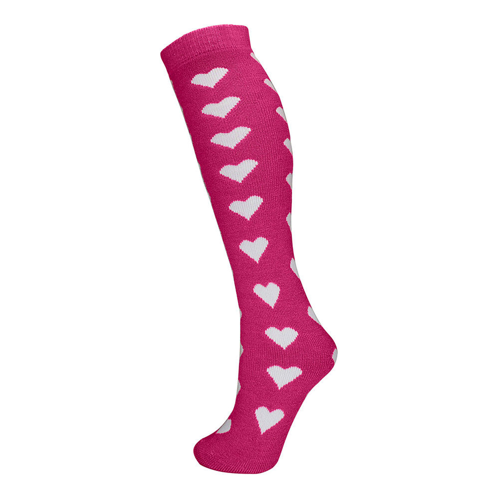 Manbi Adults Patterned Tube Socks - Hearts