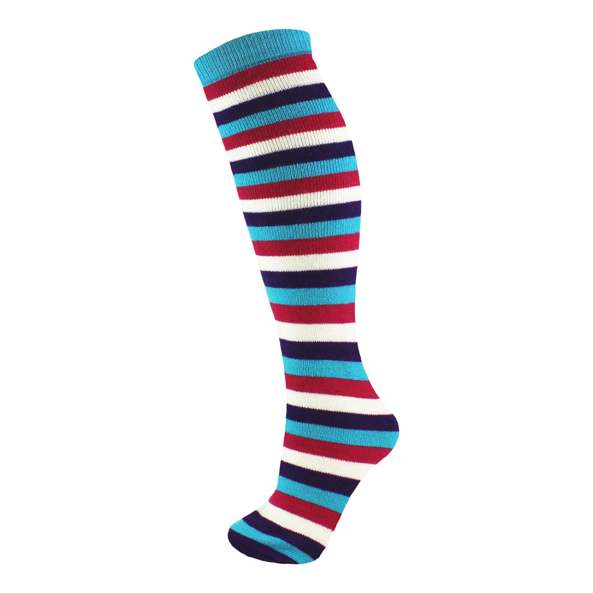 Manbi Adults Patterned Tube Socks - Mid Stripe