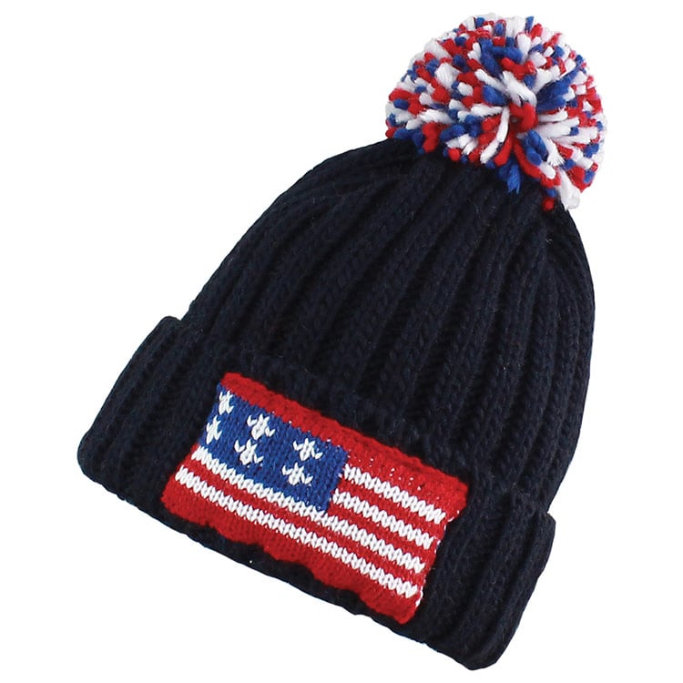 Manbi Knitted Flag Hat - Usa