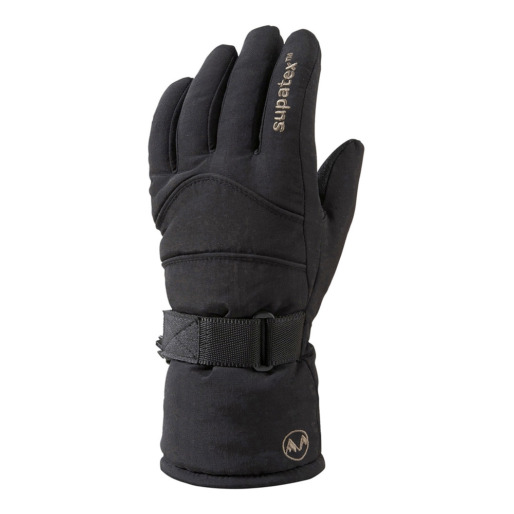 Manbi Mens Rocket Waterproof Ski Gloves - Black - L